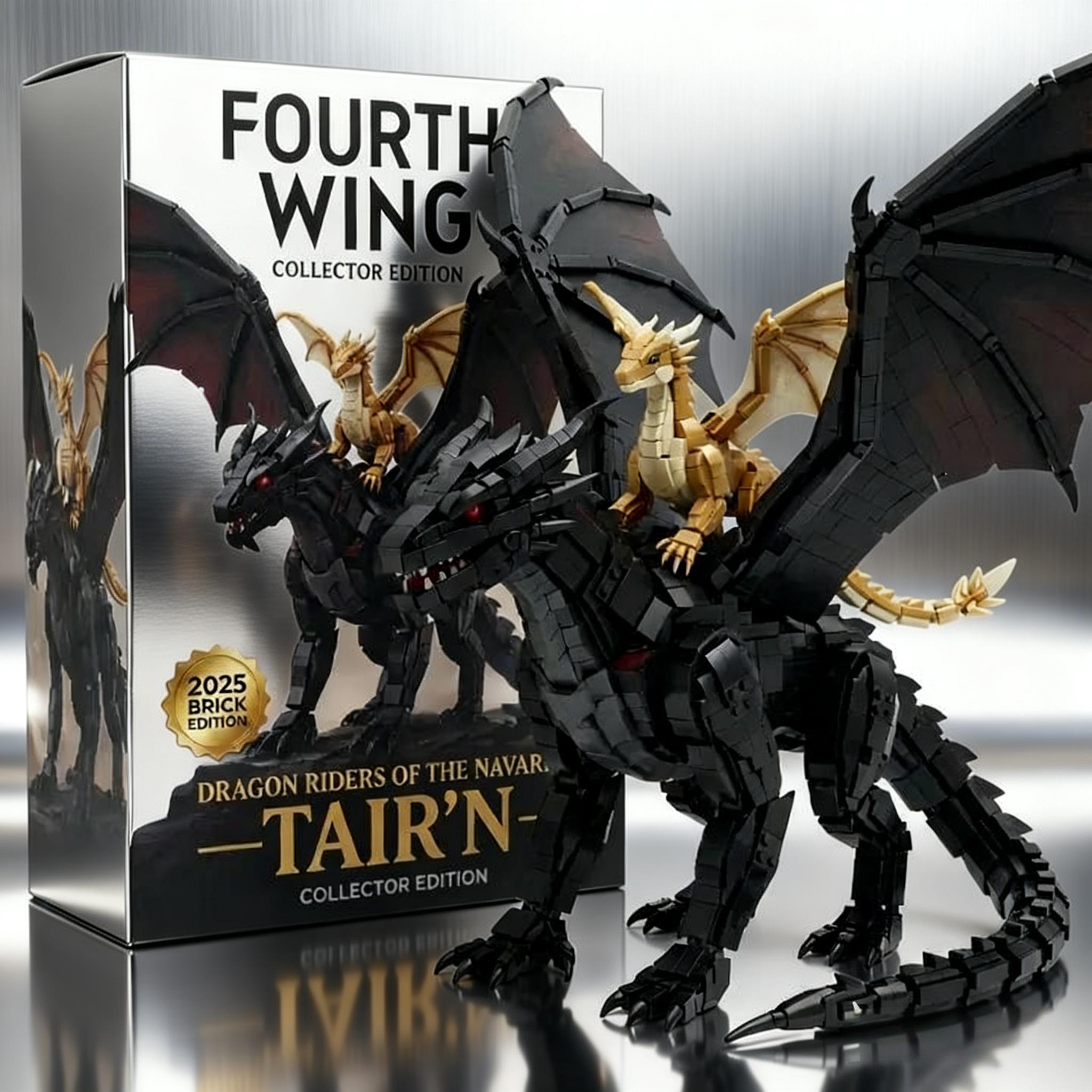 Fourth Wing Dual Dragon Building Blocks — A Collector’s Display That Feels Finished