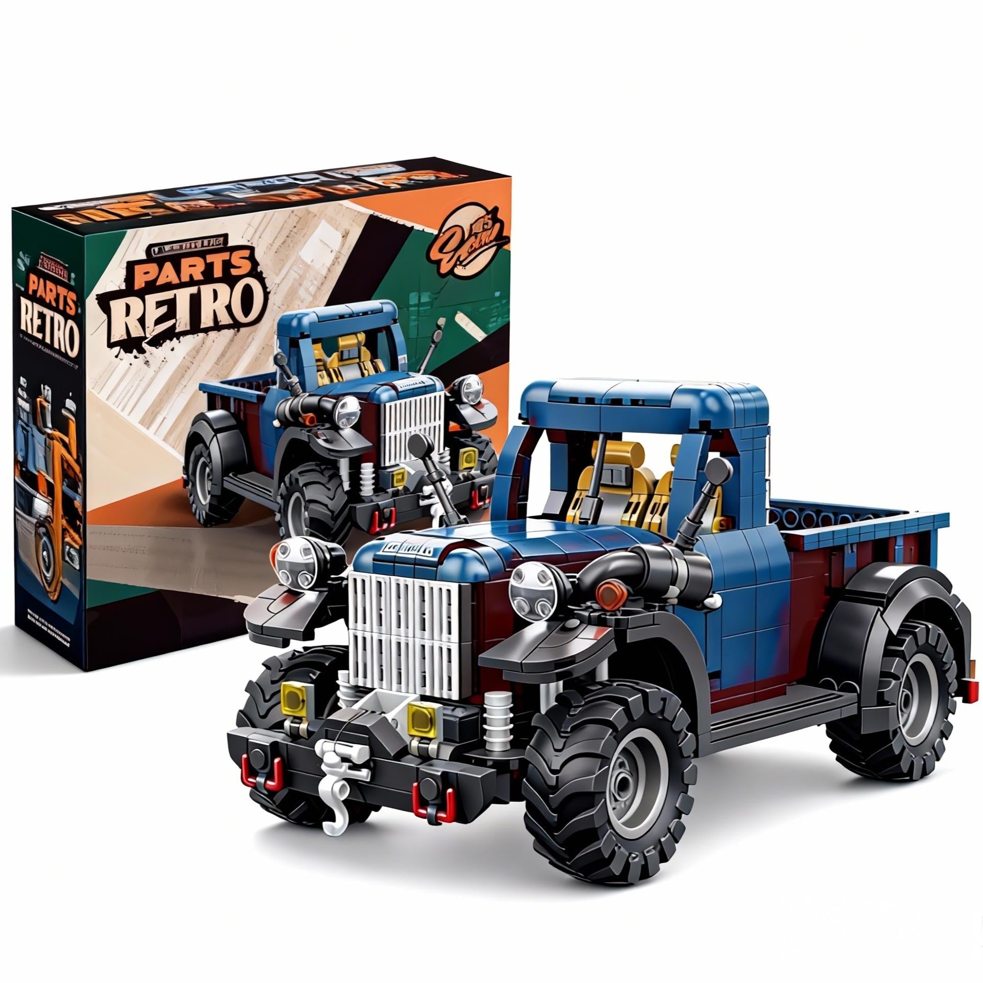 Retro Pickup Truck Building Set | A Nostalgic Journey Through Brick Building