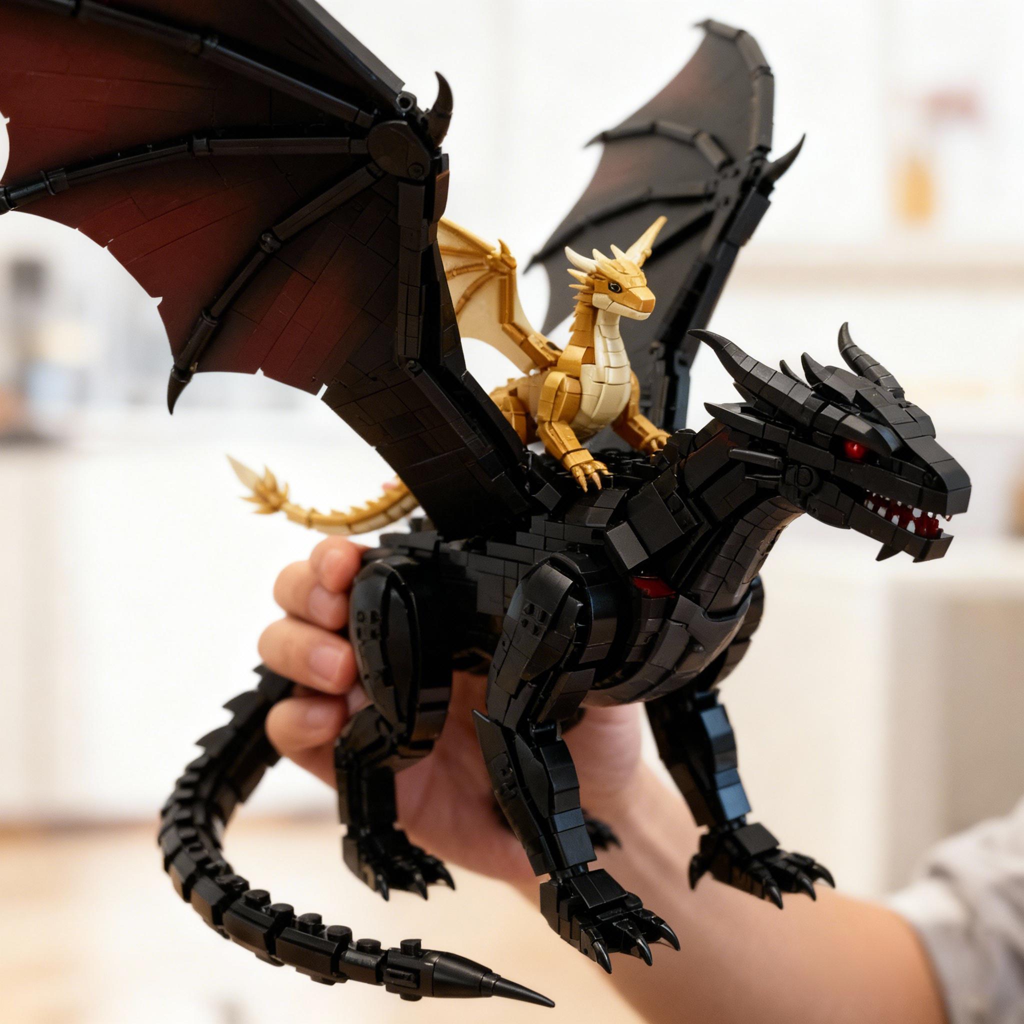 Fourth Wing Building Blocks | Dual-Dragon Display Set โ A Collector's Dream