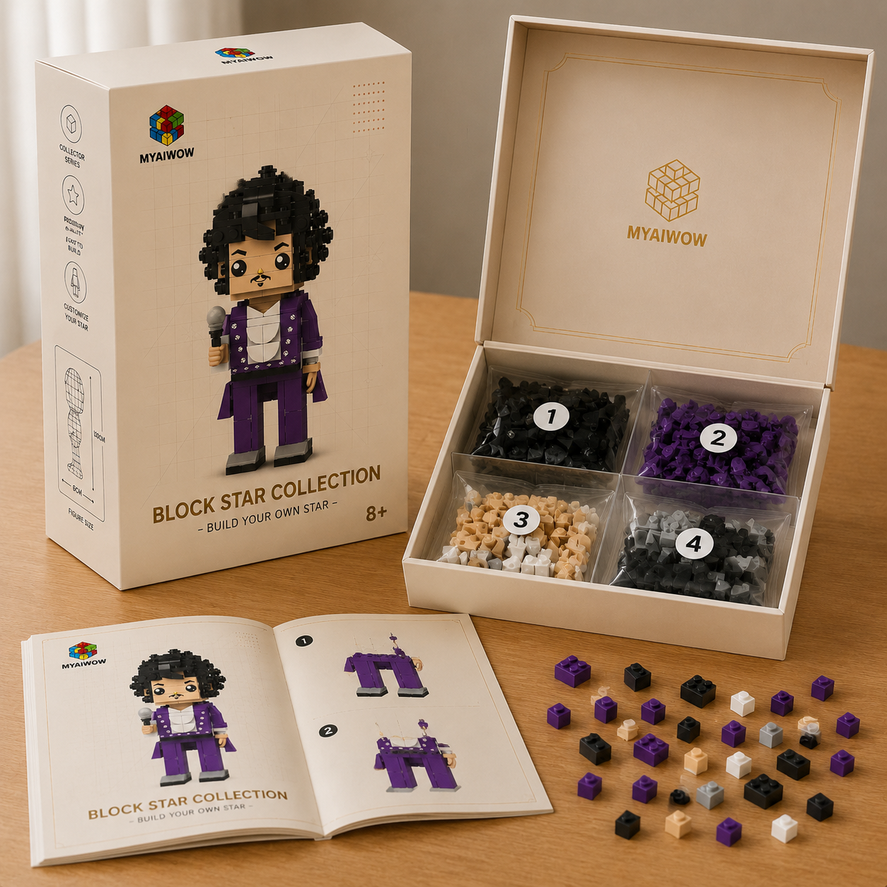 Purple Stage Legend Brick Figure