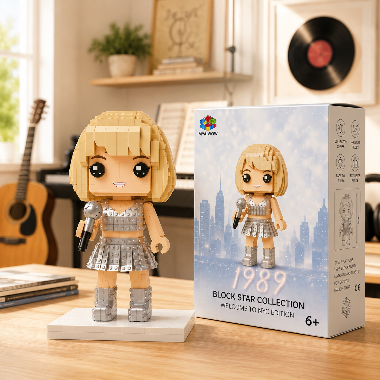 1989 Pop Star Brick Figure – Silver Stage Edition