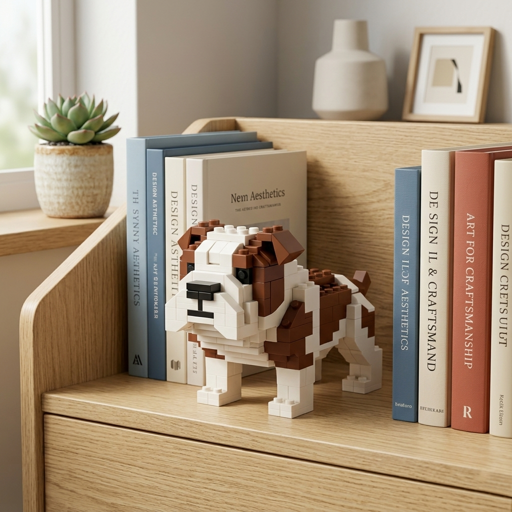 🐶 Classic Bulldog Brick Set