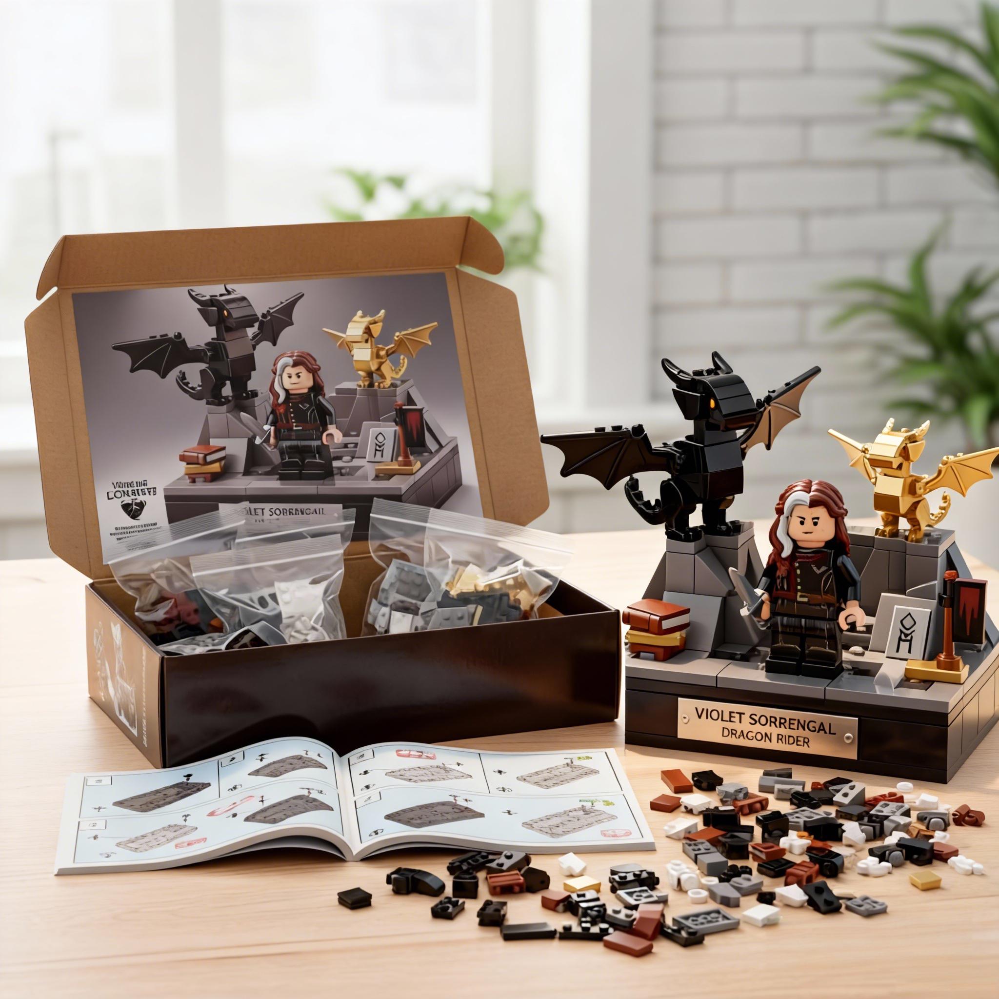 🐉⚔️ Violet Sorrengail—Dual Dragon Collector Brick