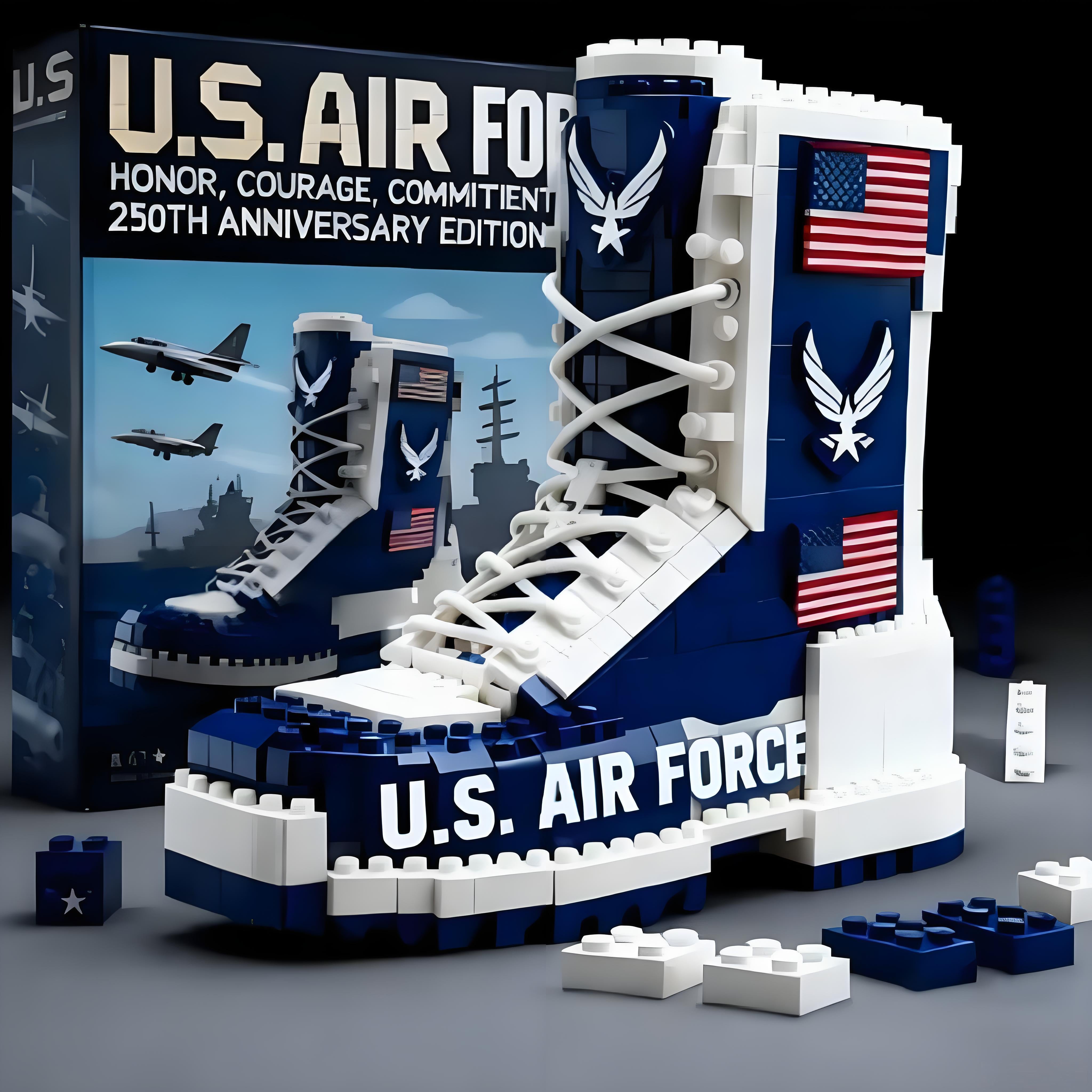 Built to Serve — U.S. Military Boots Collector Brick Display Set