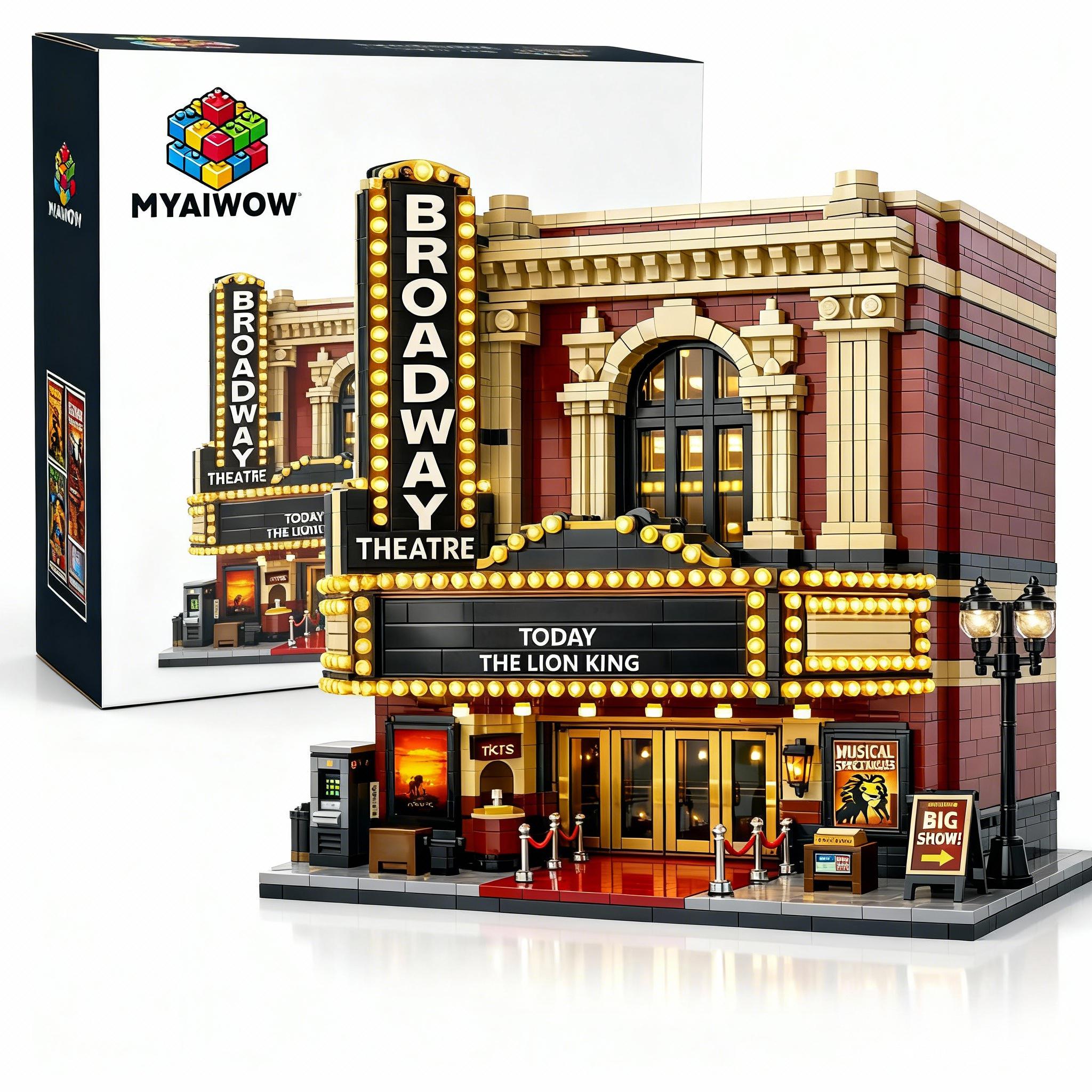 Broadway Theatre Building Block Model