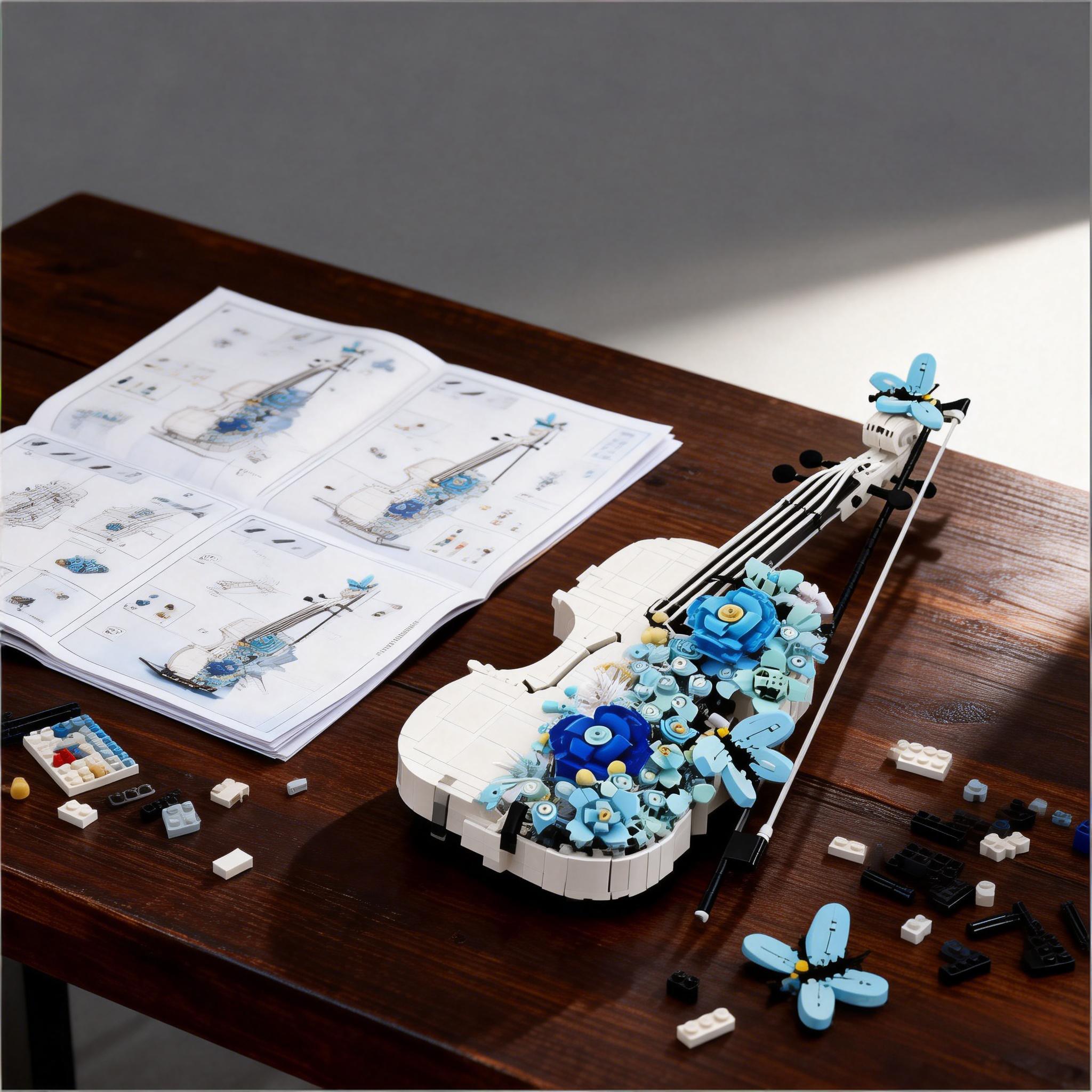 💙 Frosted Bloom Violin Block Set