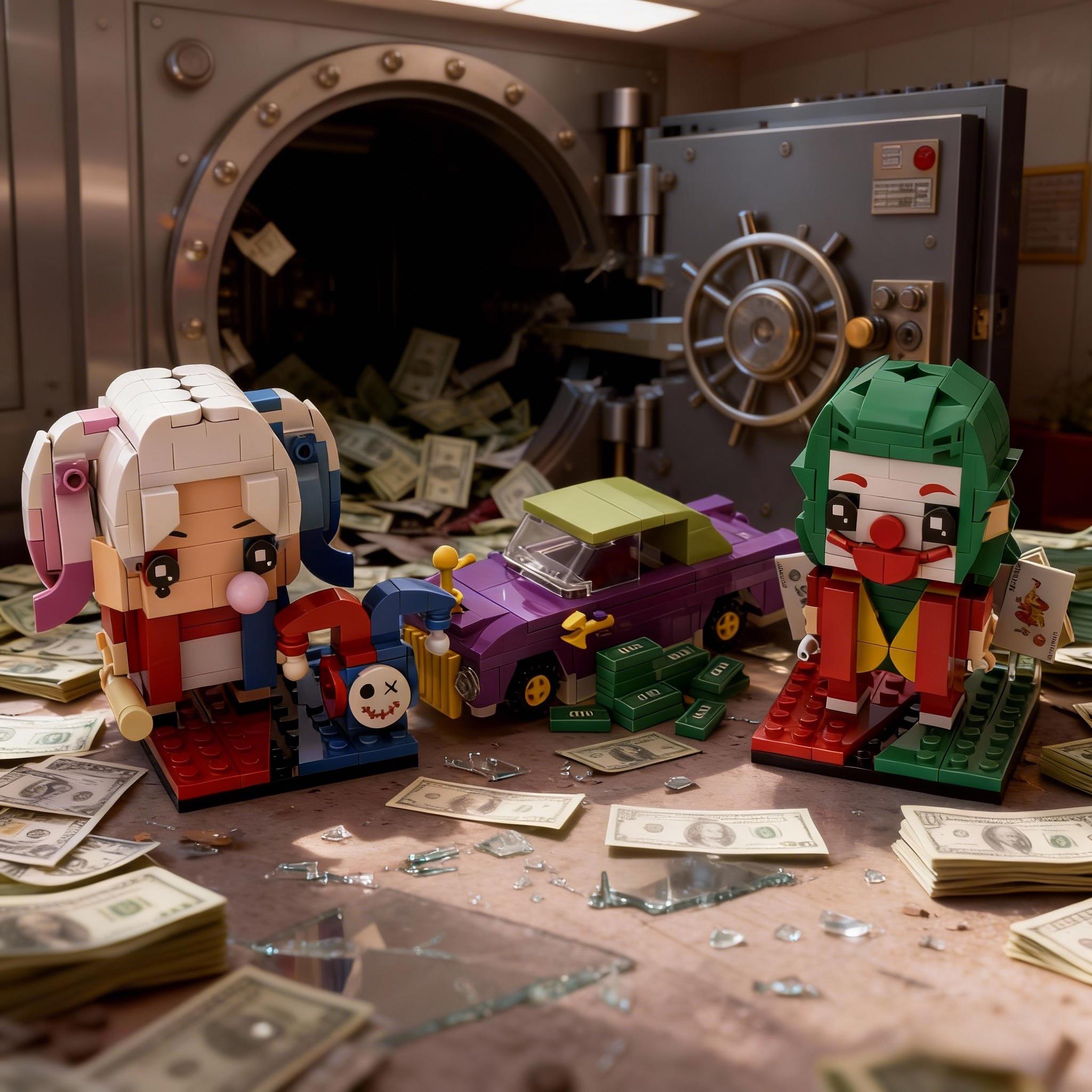 š Chaos Duo Brick Set: Harley & Jokerās Getaway