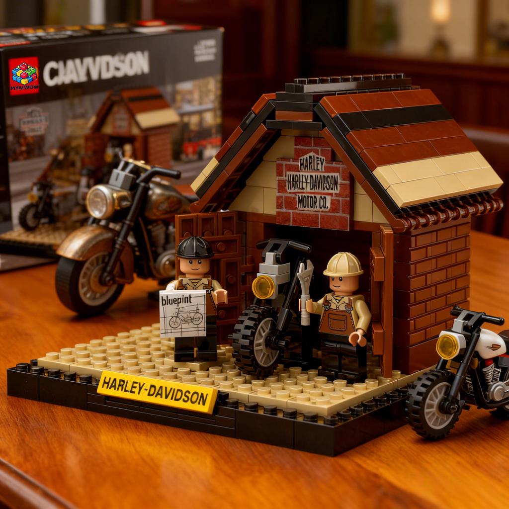 🏍️ The Legend Begins Brick Set: 120+ Years of American Freedom