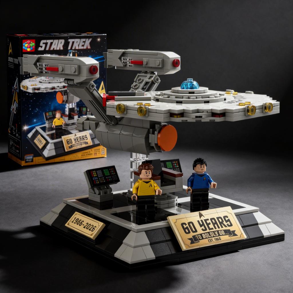 Boldly Go 60th Anniversary Brick Set