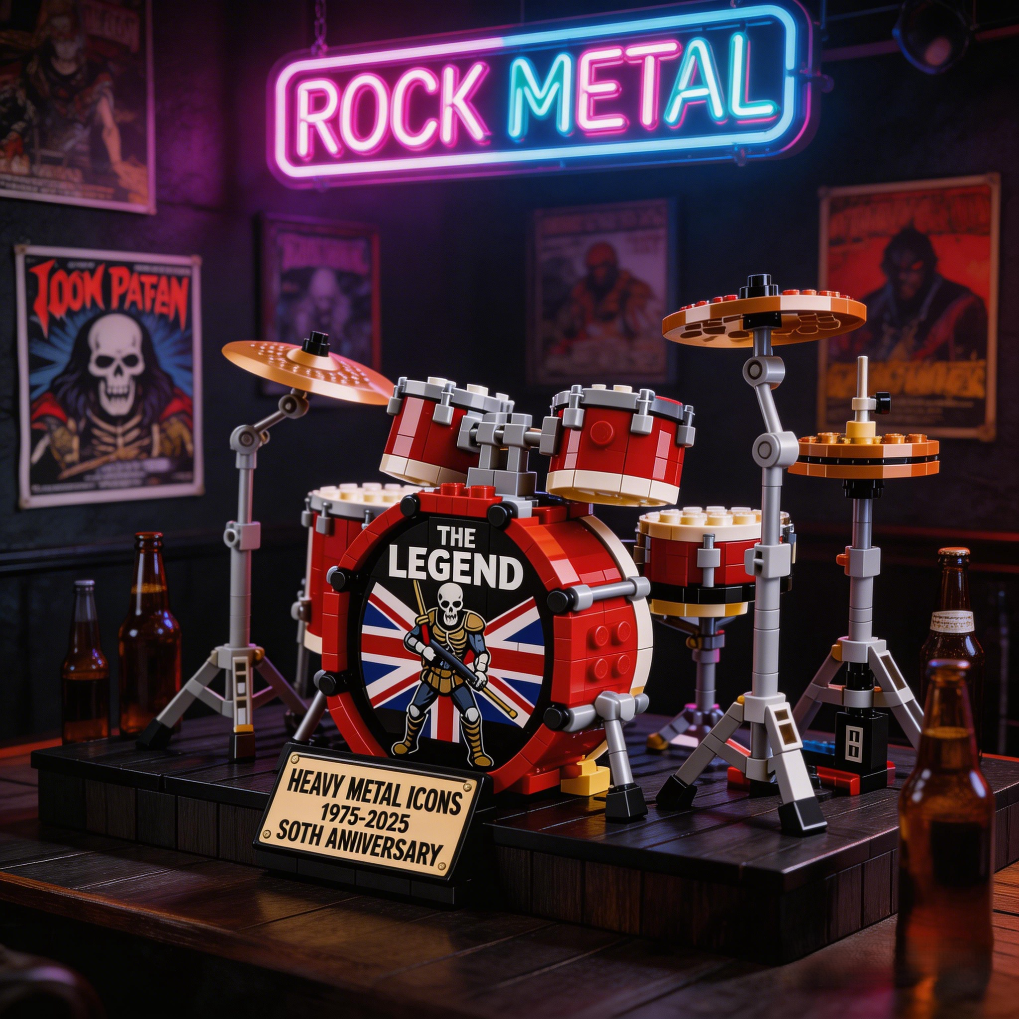 🥁 The Trooper Drum Kit Brick Set