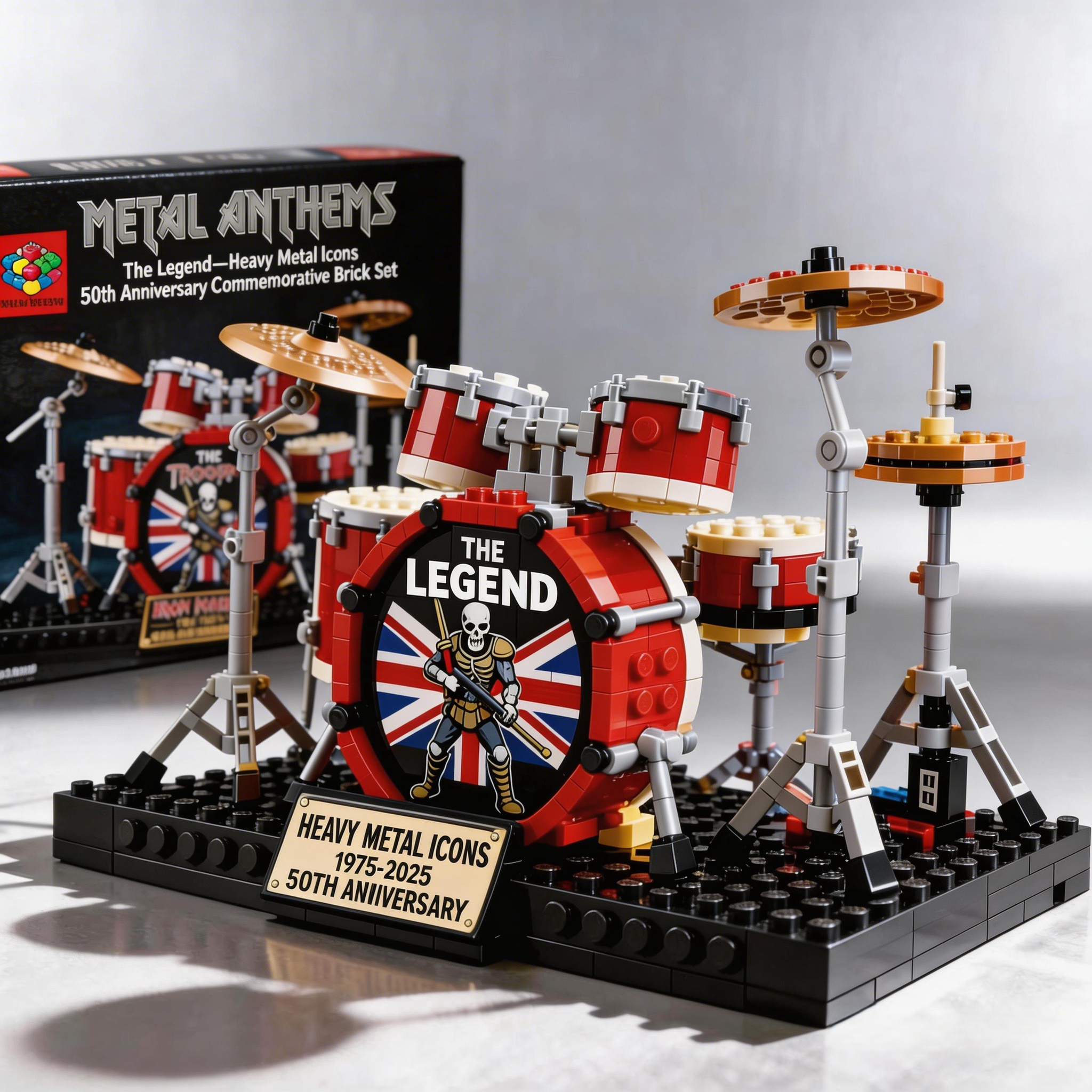 🥁 The Trooper Drum Kit Brick Set