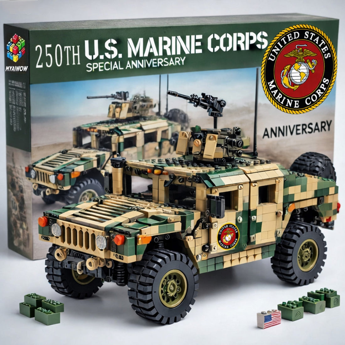 The 250th U.S. Marine Corps Building Blocks Set That Deserves a Place on Your Shelf