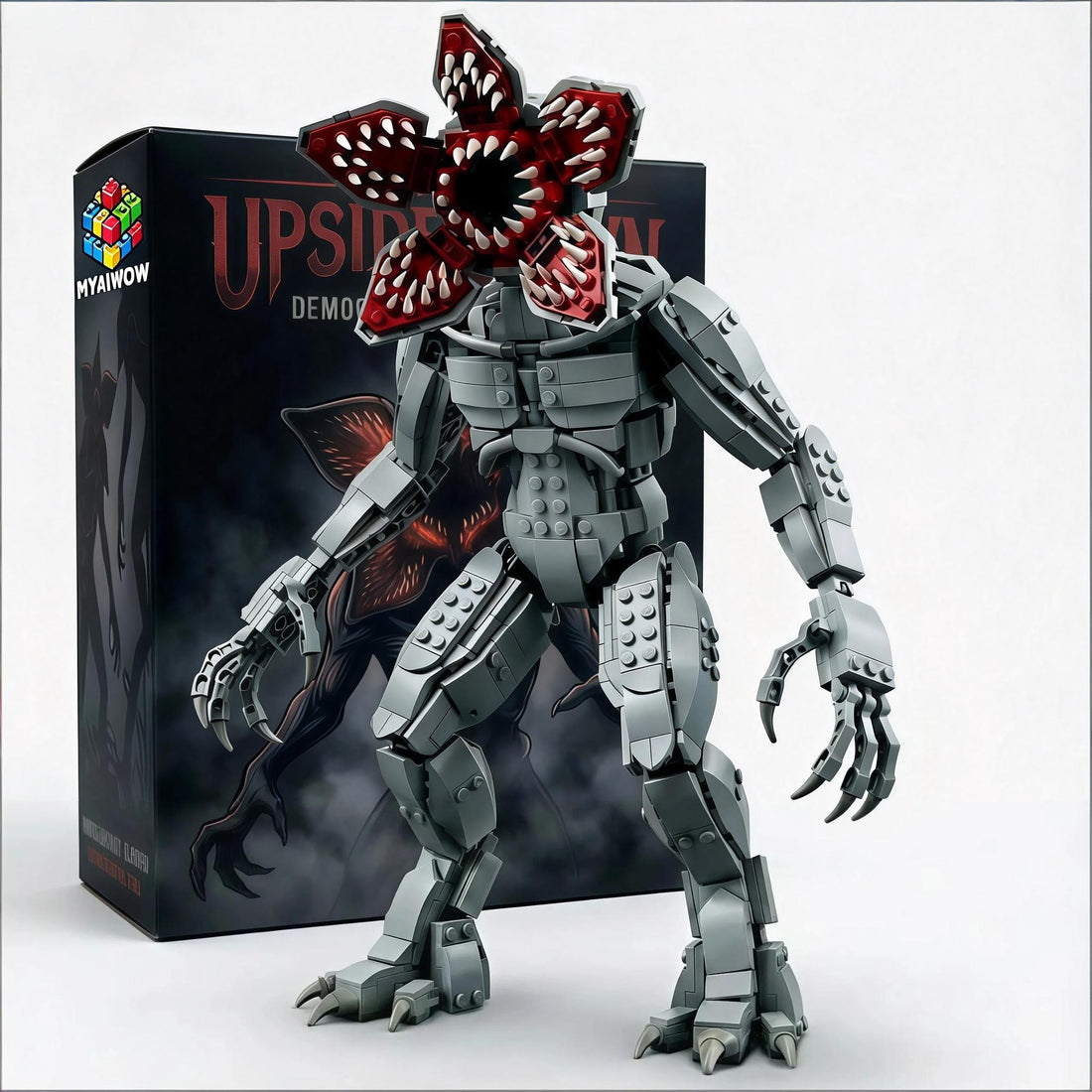 Demogorgon Building Blocks Model | Upside Down Monster Collector Brick Figure