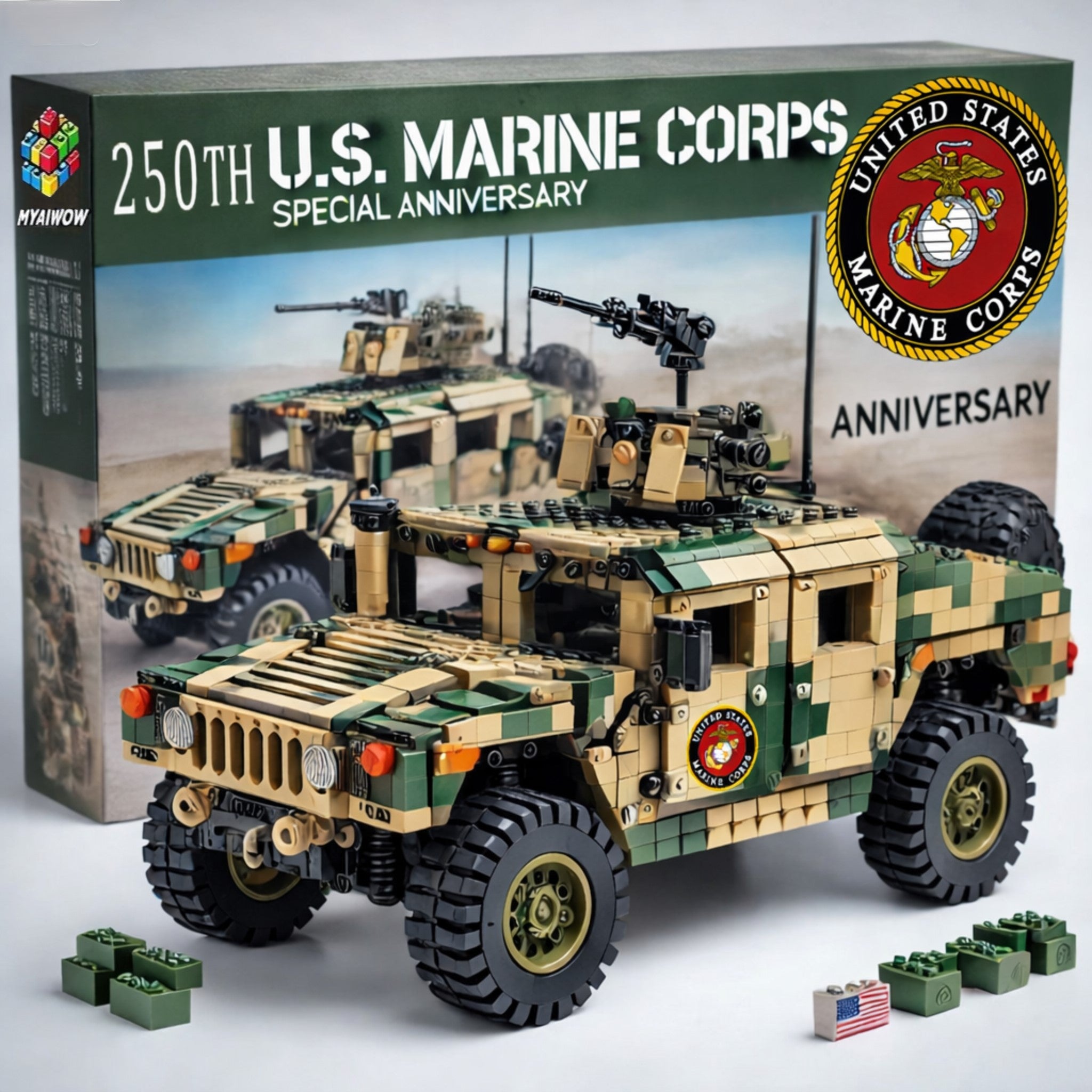 🚙🪖 U.S. Military Tactical Vehicle Collector Brick Set