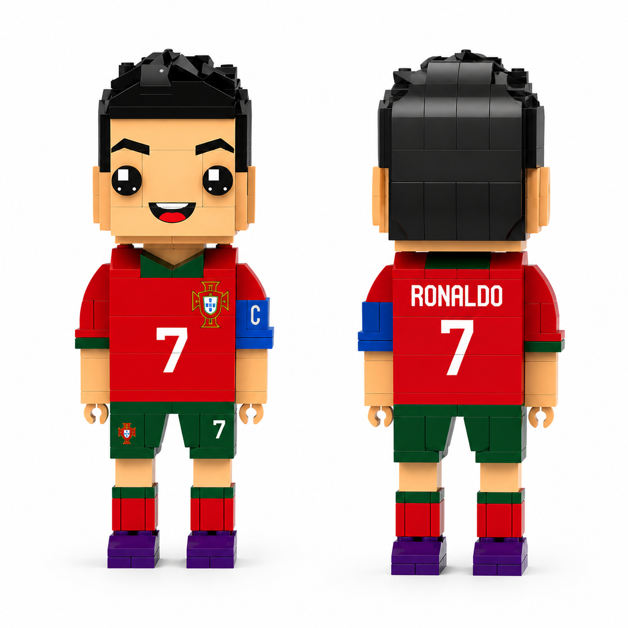 Legendary No.7 Football Brick Figure