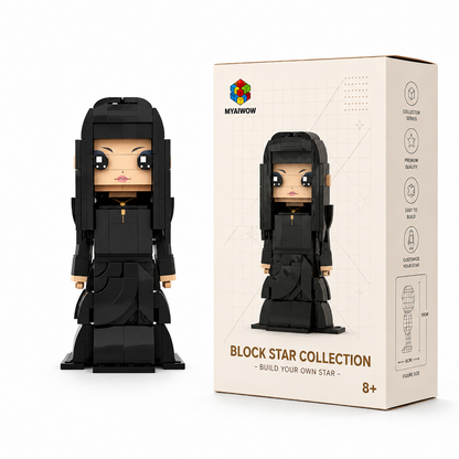 Dark Glam Pop Icon Brick Figure