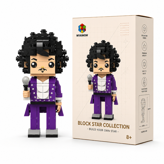 Purple Stage Legend Brick Figure