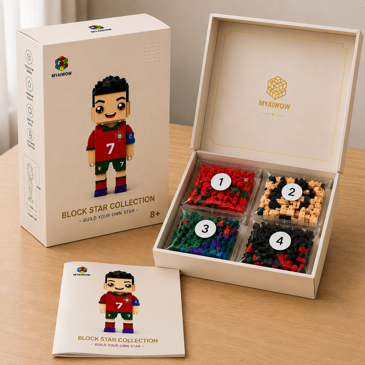 Legendary No.7 Football Brick Figure