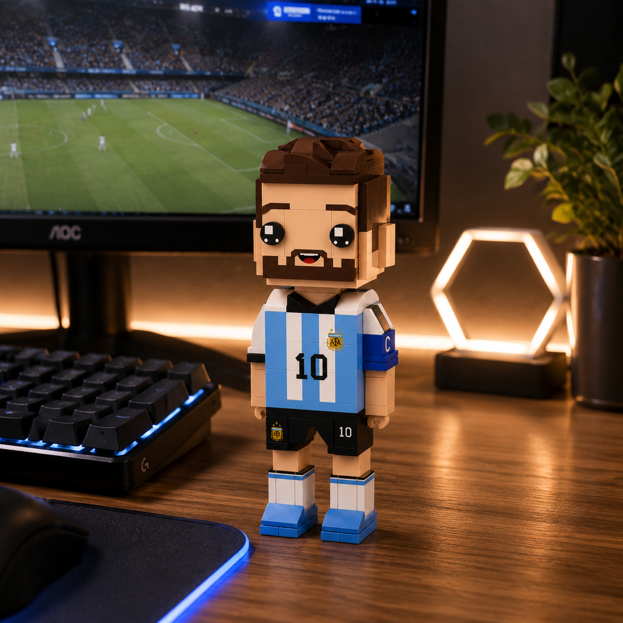 Legendary No.10 Football Brick Figure