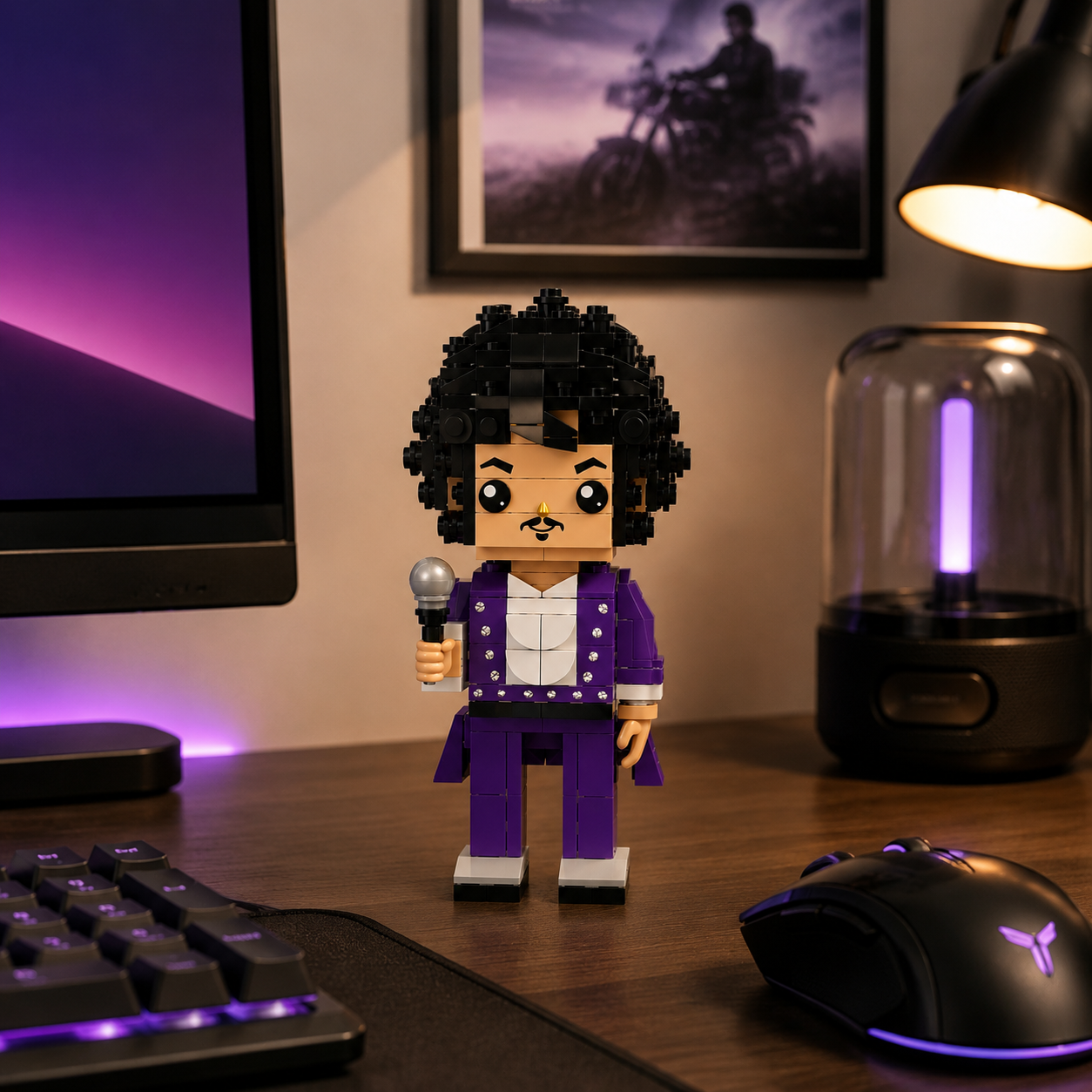 Purple Stage Legend Brick Figure