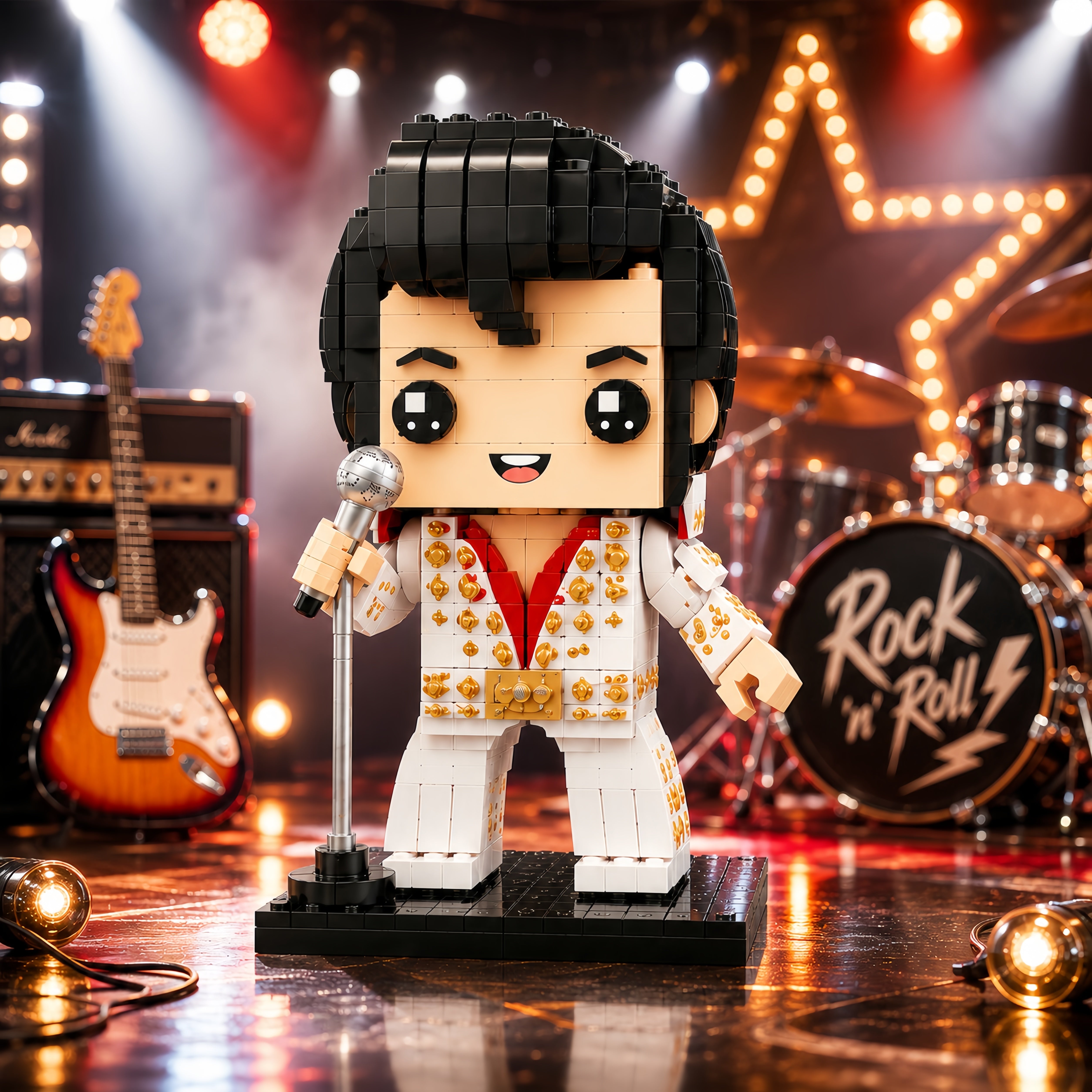 The King of Rock Block Figure – Legendary Stage Edition