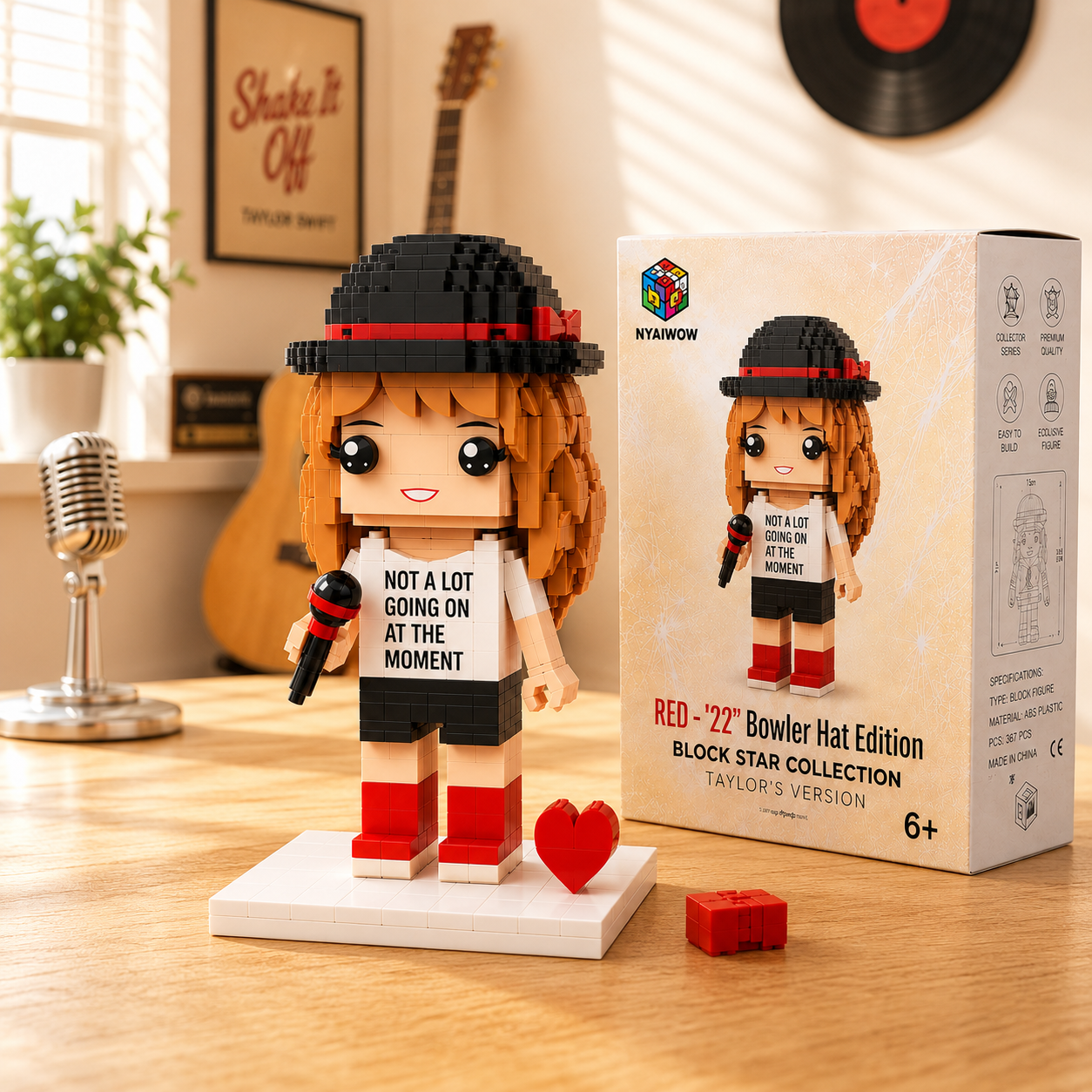 Red Era Songbird Brick Figure