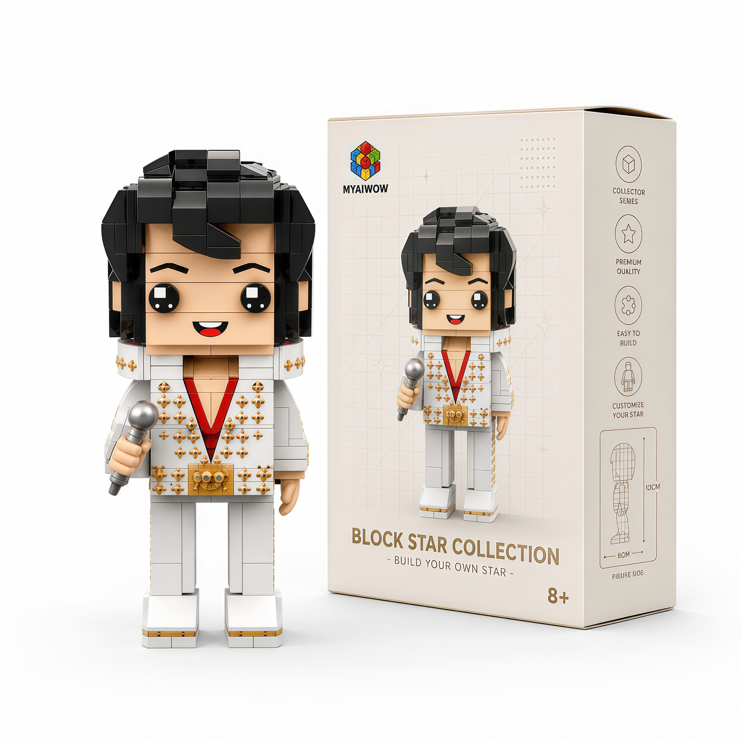 The King of Rock Block Figure – Legendary Stage Edition