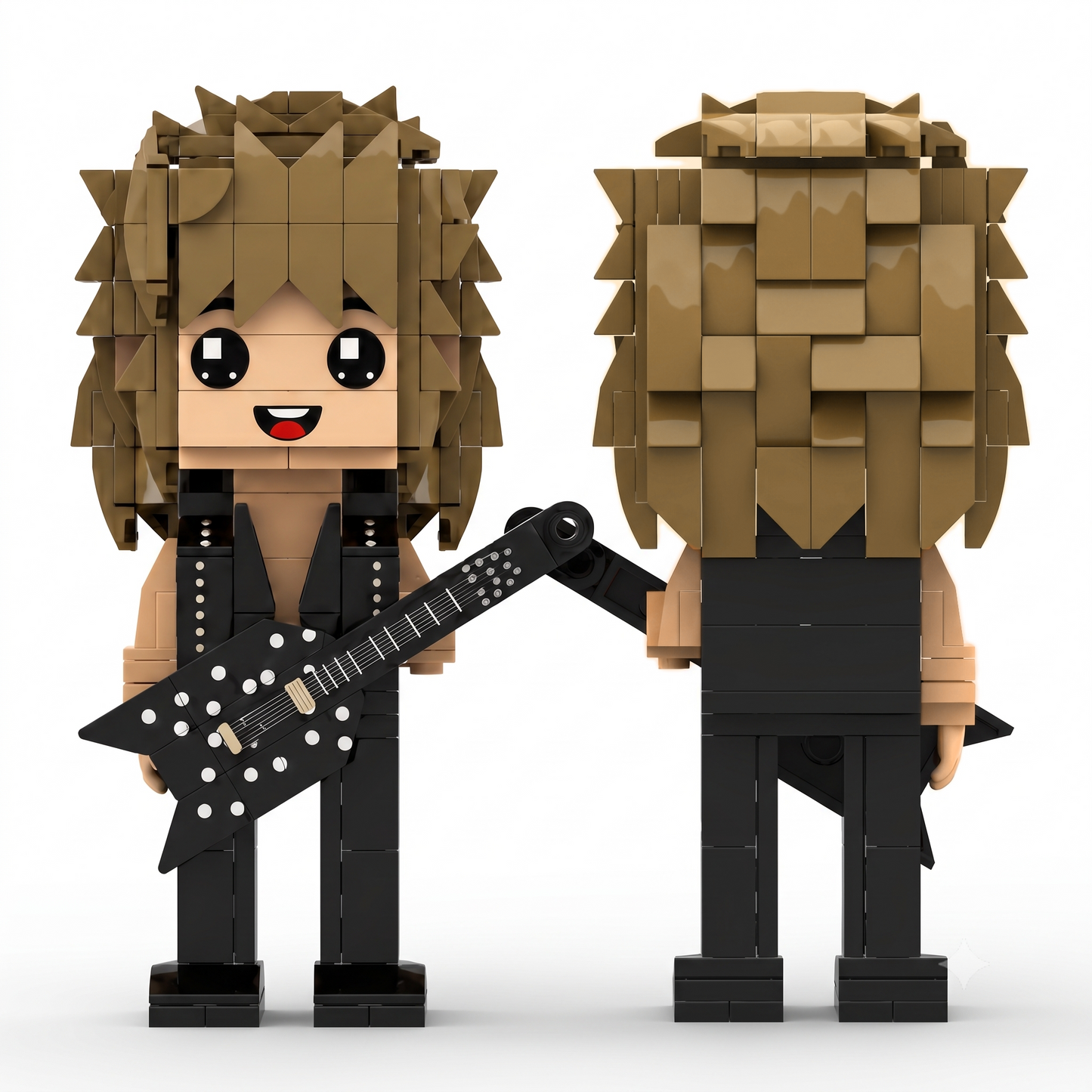 Legendary Shred Guitarist Brick Figure