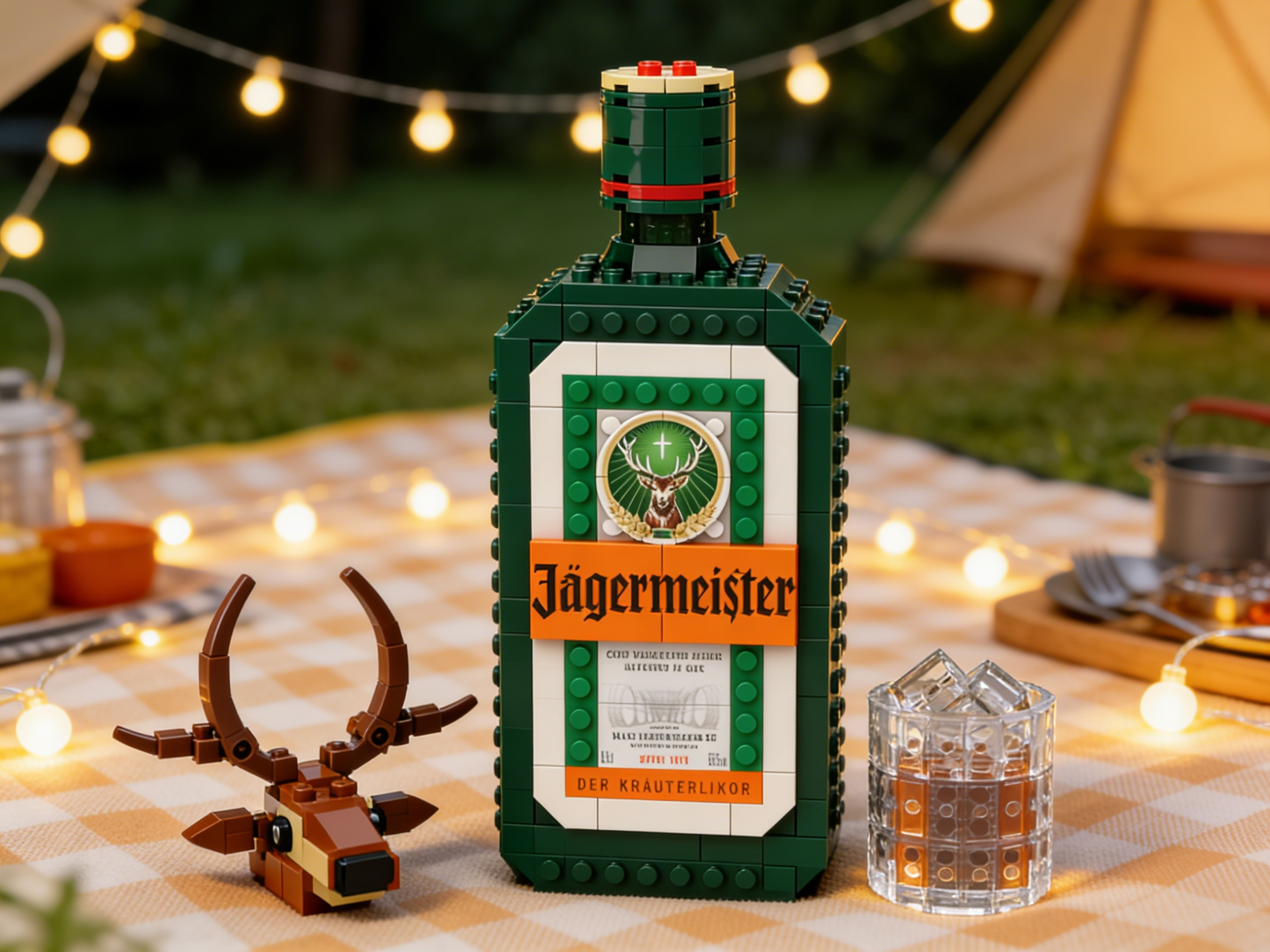 🍷 Forest Stag Herbal Bottle Brick Set