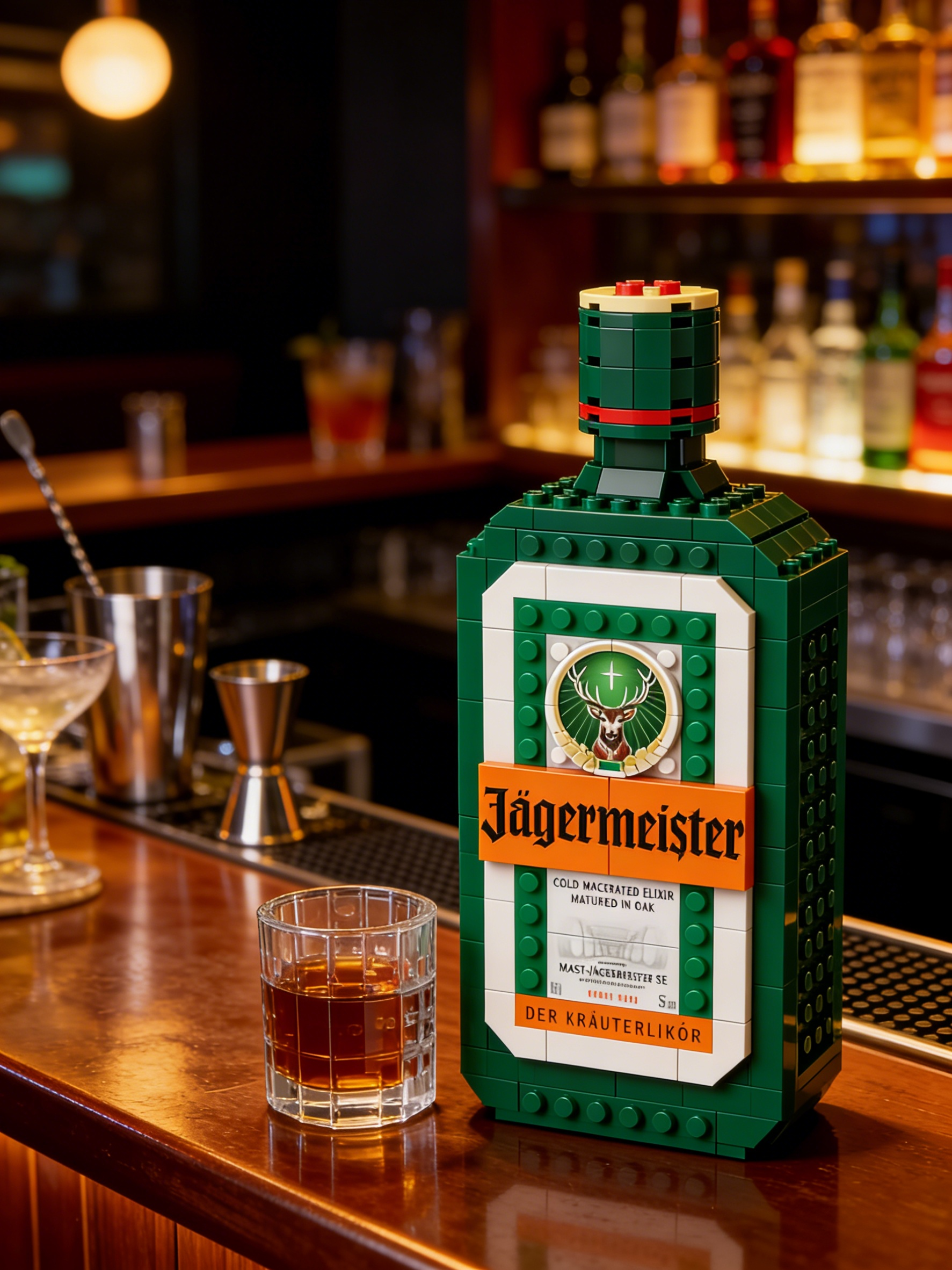 🍷 Forest Stag Herbal Bottle Brick Set