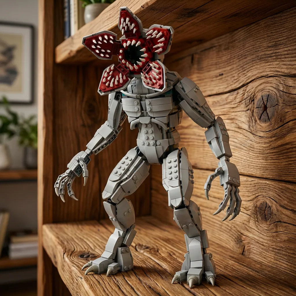 🩸🕷️ Upside Down Demon — Horror Collector Brick Figure