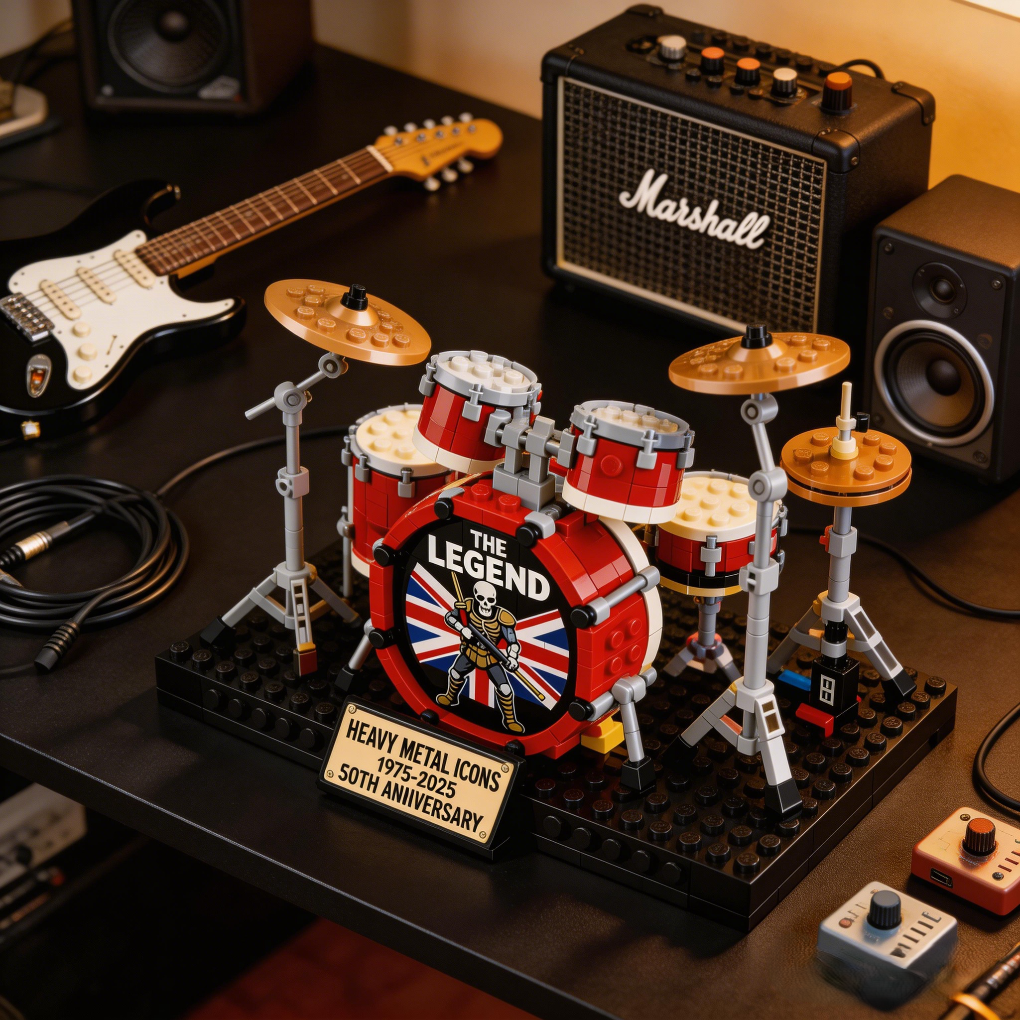 🥁 The Trooper Drum Kit Brick Set